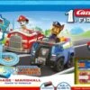 CARRERA FIRST - PAW Patrol - Race 'N' Rescue Autorennbahn Für Kinder Ab 3 Jahren Mit Chase Und Marshall, Mit Interaktiven Spielfunktionen, Musik, Sound- Und Lichteffekten