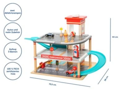 MyToys ORIGINALS Parkgarage Pastell Mit Accessoires, 13 Tlg. 2 MyToys ORIGINALS Parkgarage Pastell Mit Accessoires, 13 Tlg. – Bild 2