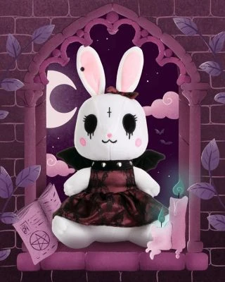 Corimori® Alice Das Gothic-Häschen 26cm Stofftier Plüschtier 2 Corimori® Alice Das Gothic-Häschen 26cm Stofftier Plüschtier – Bild 2