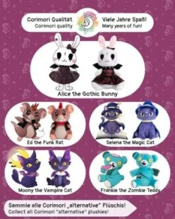 Corimori® Alice Das Gothic-Häschen 26cm Stofftier Plüschtier 11 Corimori® Alice Das Gothic-Häschen 26cm Stofftier Plüschtier -Spielwaren-Discounter 29117806 06