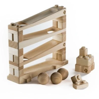 Baumkinder Kugelbahn Holz Ab 1 Jahr Und Stapelturm In Einem Holzspielzeug Vereint - Mini ( 32 Teile) 1 Baumkinder Kugelbahn Holz Ab 1 Jahr Und Stapelturm In Einem Holzspielzeug Vereint - Mini ( 32 Teile)