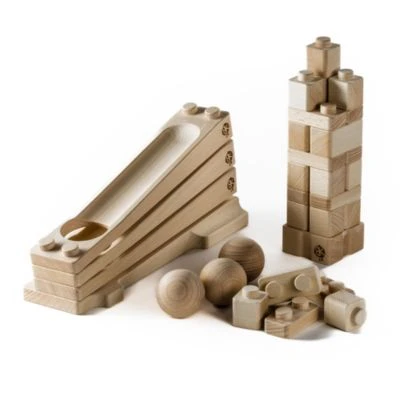Baumkinder Kugelbahn Holz Ab 1 Jahr Und Stapelturm In Einem Holzspielzeug Vereint - Mini ( 32 Teile) 2 Baumkinder Kugelbahn Holz Ab 1 Jahr Und Stapelturm In Einem Holzspielzeug Vereint - Mini ( 32 Teile) – Bild 2