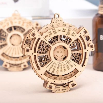 Brightake DIY Holz 3D Puzzle Zusammengesetztes Spielzeug Selbst Montage Mechanische Kalender Holz Getriebe Modell 2 Brightake DIY Holz 3D Puzzle Zusammengesetztes Spielzeug Selbst Montage Mechanische Kalender Holz Getriebe Modell – Bild 2