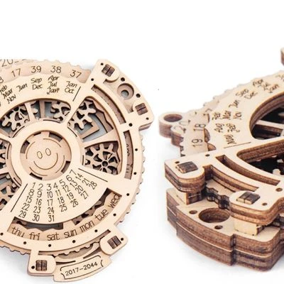 Brightake DIY Holz 3D Puzzle Zusammengesetztes Spielzeug Selbst Montage Mechanische Kalender Holz Getriebe Modell 3 Brightake DIY Holz 3D Puzzle Zusammengesetztes Spielzeug Selbst Montage Mechanische Kalender Holz Getriebe Modell – Bild 3