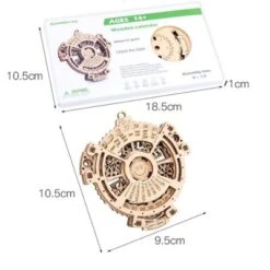 Brightake DIY Holz 3D Puzzle Zusammengesetztes Spielzeug Selbst Montage Mechanische Kalender Holz Getriebe Modell 9 Brightake DIY Holz 3D Puzzle Zusammengesetztes Spielzeug Selbst Montage Mechanische Kalender Holz Getriebe Modell -Spielwaren-Discounter 30564704 05